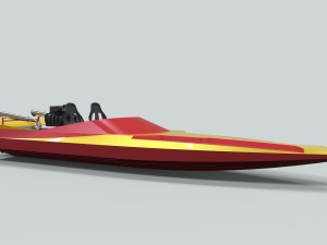 Motorboat 3D Model