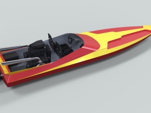Motorboat 3D Model