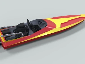 Motorboat 3D Model