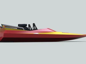 Motorboat 3D Model