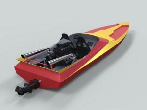 Motorboat 3D Model