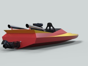 Motorboat 3D Model