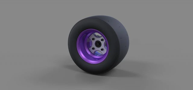 Sport wheel 2 3D Model .c4d .max .obj .3ds .fbx .stl .blend