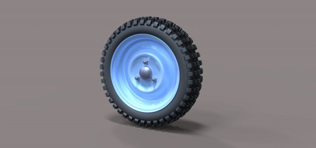 Offroad wheel 24 3D Model .c4d .max .obj .3ds .fbx .stl .blend 