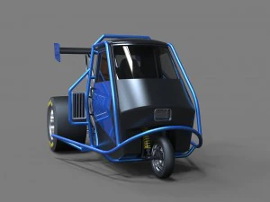 3 wheel dragster 3D Model