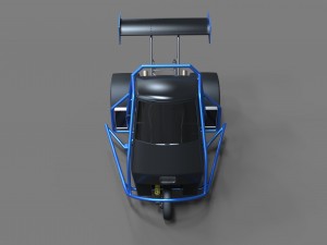 3 wheel dragster Modelo 3D