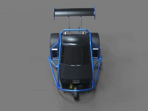 3 wheel dragster 3D Model