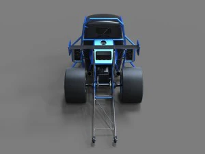 3 wheel dragster 3D Model