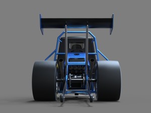 3 wheel dragster Modelo 3D