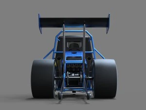 3 wheel dragster 3D Model