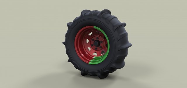 Wheel for sand 3D Model .c4d .max .obj .3ds .fbx .stl .blend 