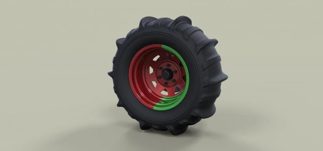 Wheel for sand 3D Model .c4d .max .obj .3ds .fbx .stl .blend 