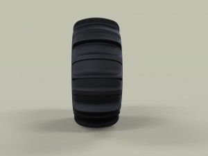 Wheel for sand 3D Model