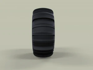 Wheel for sand 3D Model