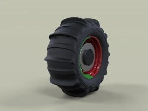 Wheel for sand 3D Model