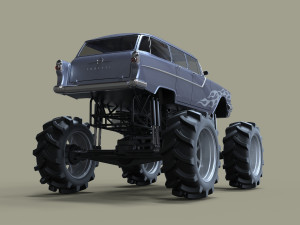 Monster truck 3D मॉडल