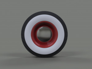 Wheel from retro car 3D मॉडल