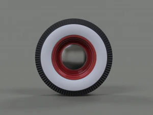 Wheel from retro car 3D Model