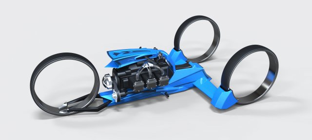 Trike concept 3D Model .c4d .max .obj .3ds .fbx .stl .blend 