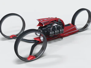 Conceito de triciclo 2 Modelo 3D