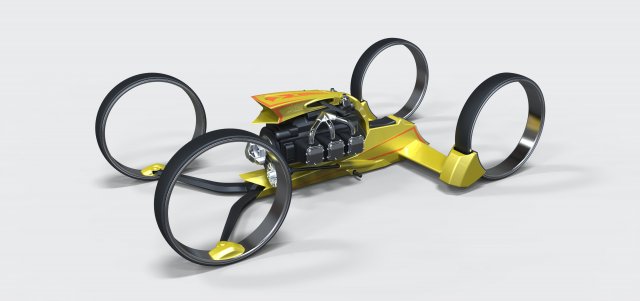 Quad bike concept 3D Модель .c4d .max .obj .3ds .fbx .stl .blend