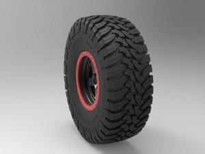 Wheel of trophy truck 3D Model