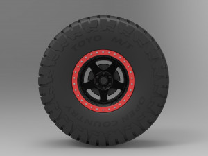 Wheel of trophy truck 3D Model