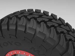 Wheel of trophy truck 3D Model