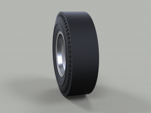 Rear wheel of old school dragster 3D मॉडल