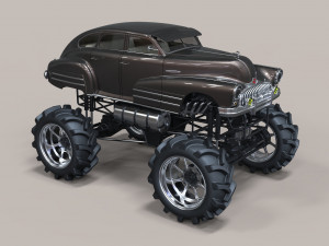 Vintage monster truck 3Dモデル