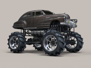 Vintage monster truck 3D Model