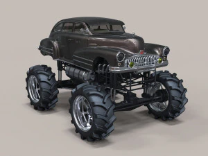 Vintage monster truck 3D Model