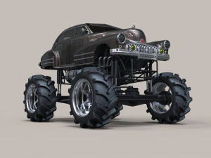 Vintage monster truck 3D Model