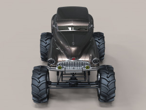 Vintage monster truck 3D-Modell