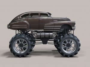 Vintage monster truck 3D-Modell
