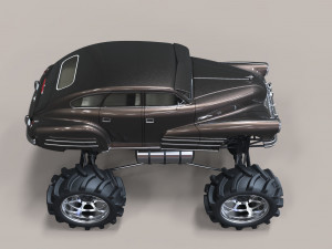 Vintage monster truck 3D-Modell