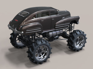 Vintage monster truck 3D-Modell