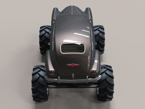 Vintage monster truck 3D-Modell