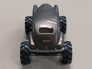 Vintage monster truck 3D Model