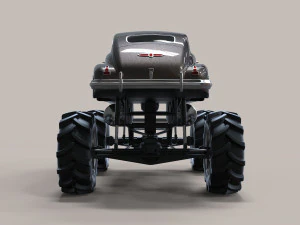 Vintage monster truck 3D Model