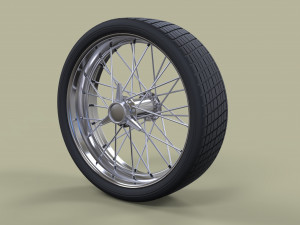 Wheel with spokes 3D Model
