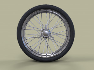 Wheel with spokes 3D मॉडल