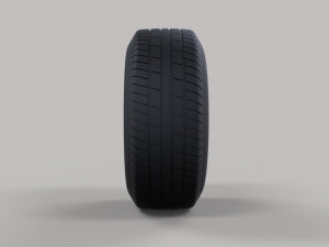 Wide car wheel 3D 模型