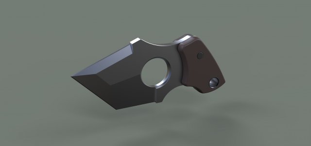 Push dagger 4 3D Model .c4d .max .obj .3ds .fbx .stl .blend 