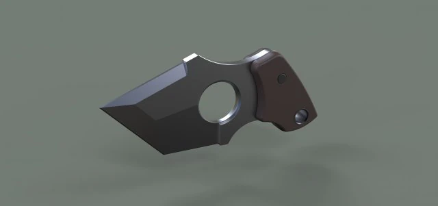 Push dagger 4 3D Model .c4d .max .obj .3ds .fbx .stl .blend 