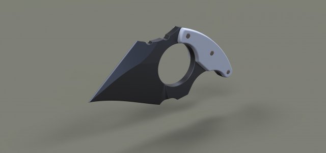 Push dagger 5 3D Model .c4d .max .obj .3ds .fbx .stl .blend 