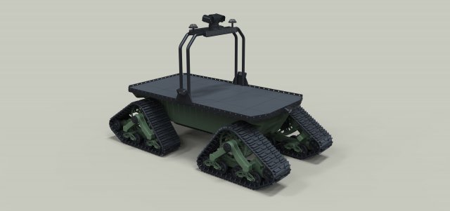 Tracked cargo robot 3Dモデル .c4d .max .obj .3ds .fbx .stl .blend 