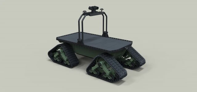 Tracked cargo robot 3D Model .c4d .max .obj .3ds .fbx .stl .blend 