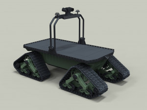 Tracked cargo robot 3D Model