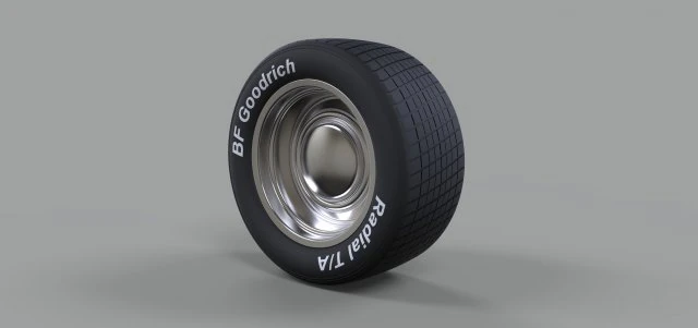 Sport wheel 5 3D Model .c4d .max .obj .3ds .fbx .stl .blend 